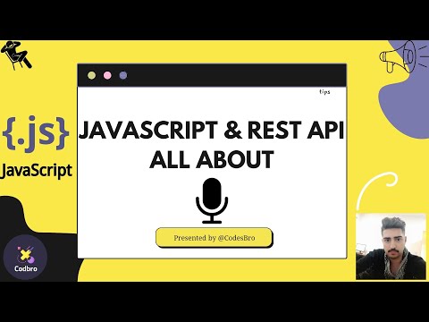 Javascript rest api connection tips