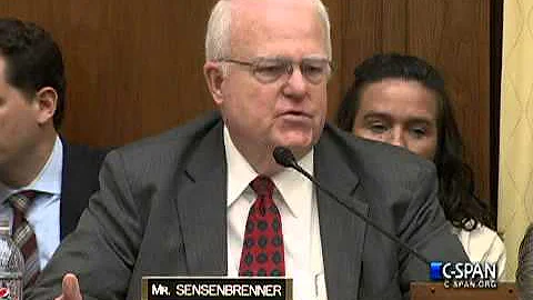 Rep. Sensenbrenner (R-WY) during House Judiciary C...