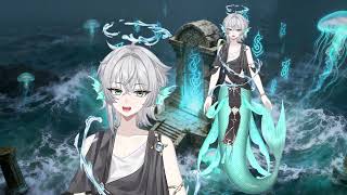 Commission Showcase Mermaid Vtuber Swirling Water Current Animation