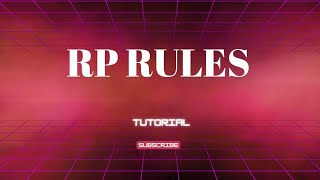 RP RULES TUTORIAL |PARADISE CITY ROLE PLAY| screenshot 5
