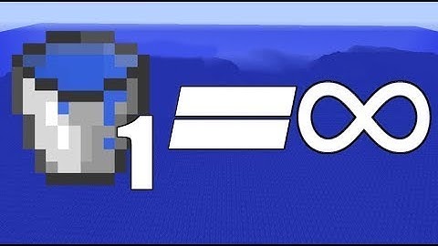 how to make infinite water source in  minecraft with only one bucket[one block]