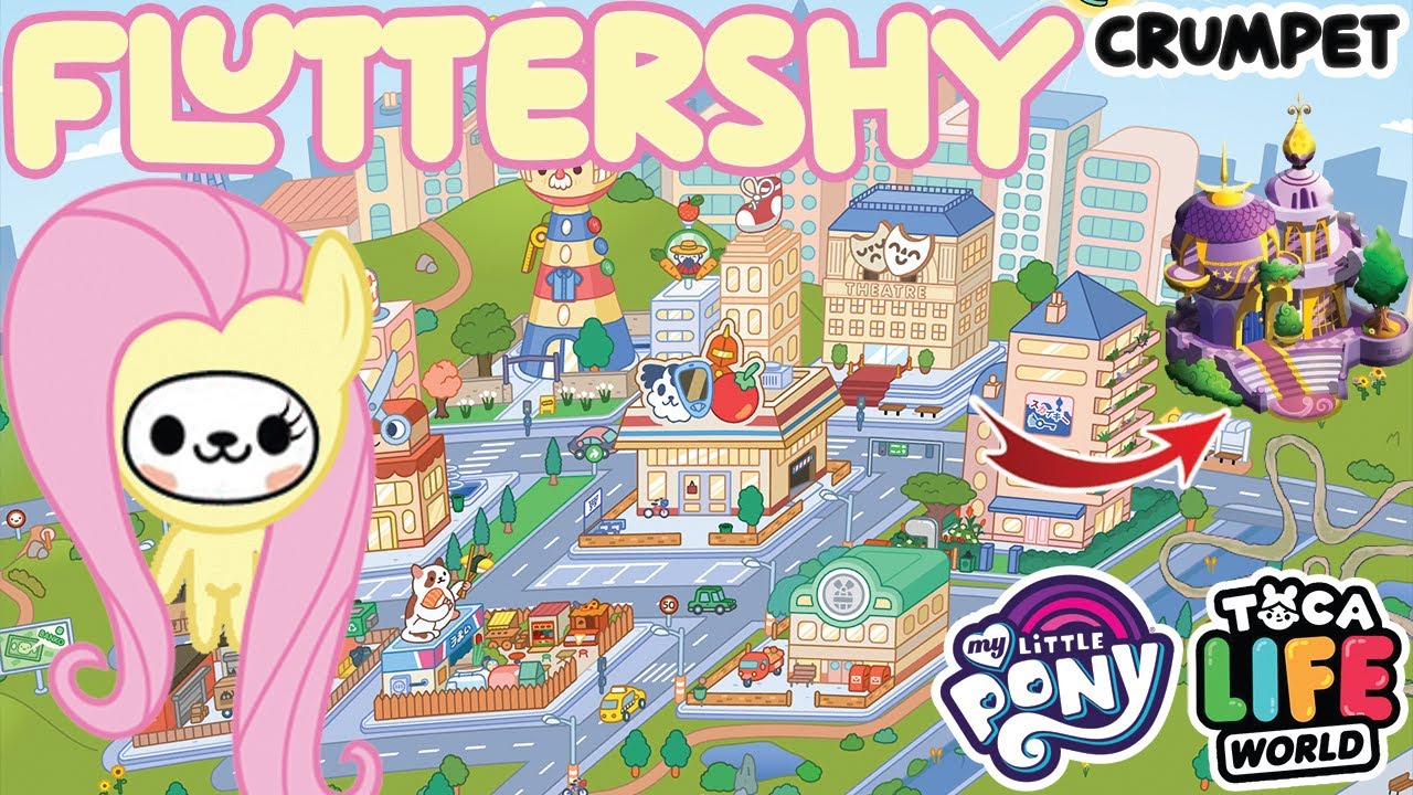 Toca Boca crumpets NEW My Little Pony Fluttershy CRUMPET! NOVO CRUMPET