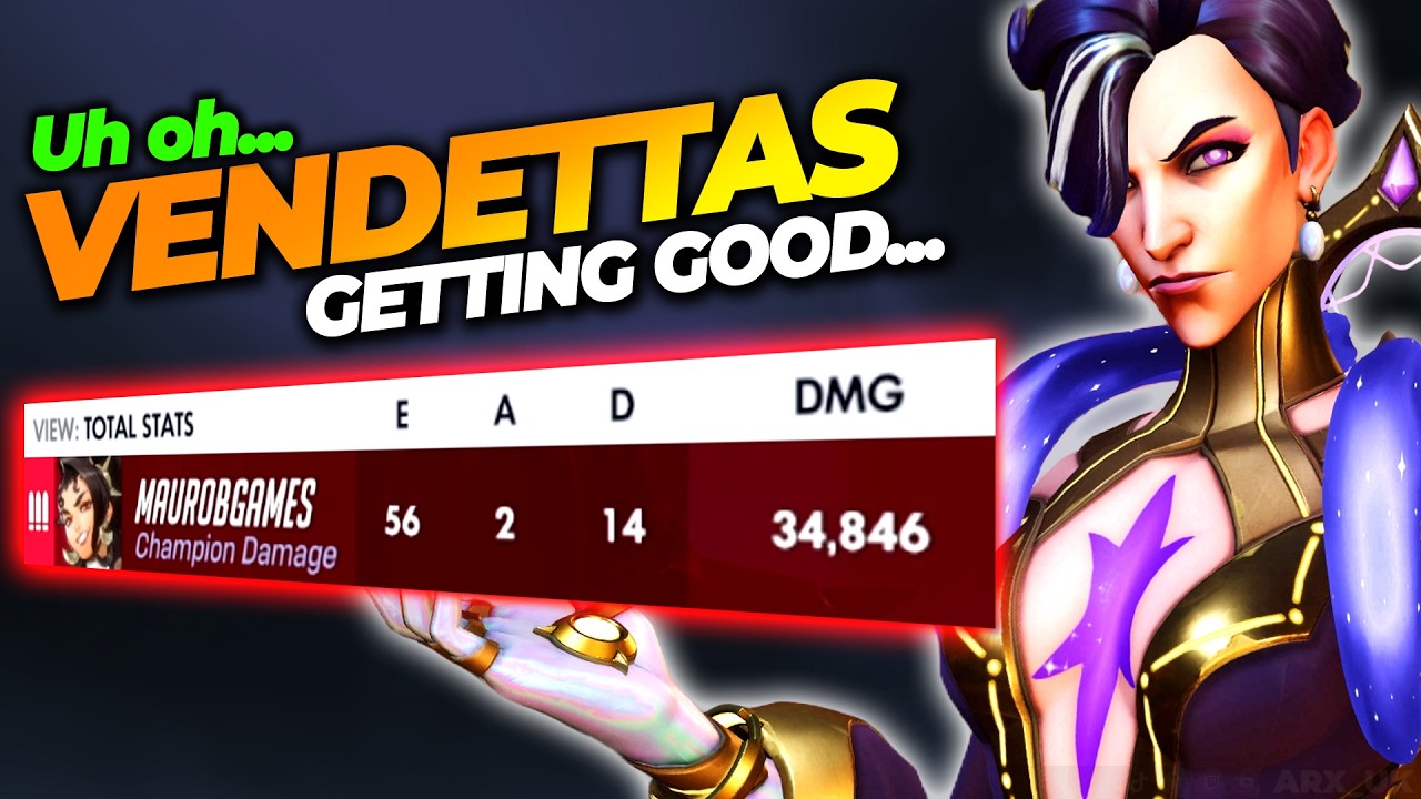 Shutting down Vendetta with Moira in Overwatch Stadium