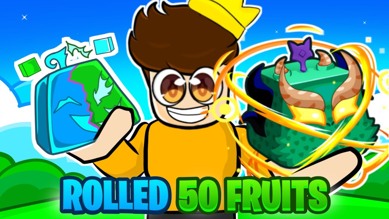 I Rolled 50 Fruits in Blox Fruits Roblox - YouTube