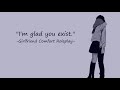 I M Glad You Exist Girlfriend ASMR RP Rain Sounds Tw Suicide Comfort Hopeful I M Glad You Exist Girlfriend ASMR RP Rain Sounds Tw Suicide Comfort Hopeful