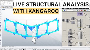 Tutorial: Live structural analysis. Click and drag a simple truss for moments in grasshopper.