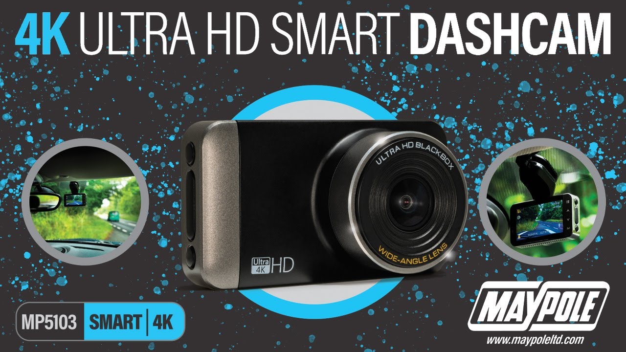 MP5103 4K Ultra HD Smart Dashcam | Maypole Tech - YouTube