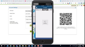Configure Mobile App Settings Using QR Code