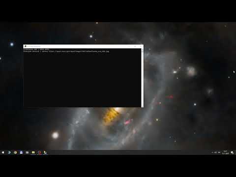 NASA API via Python, APoD, set as wallpaper