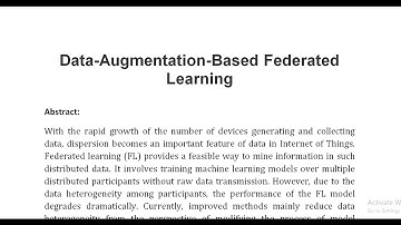 Data Augmentation Based Federated Learning