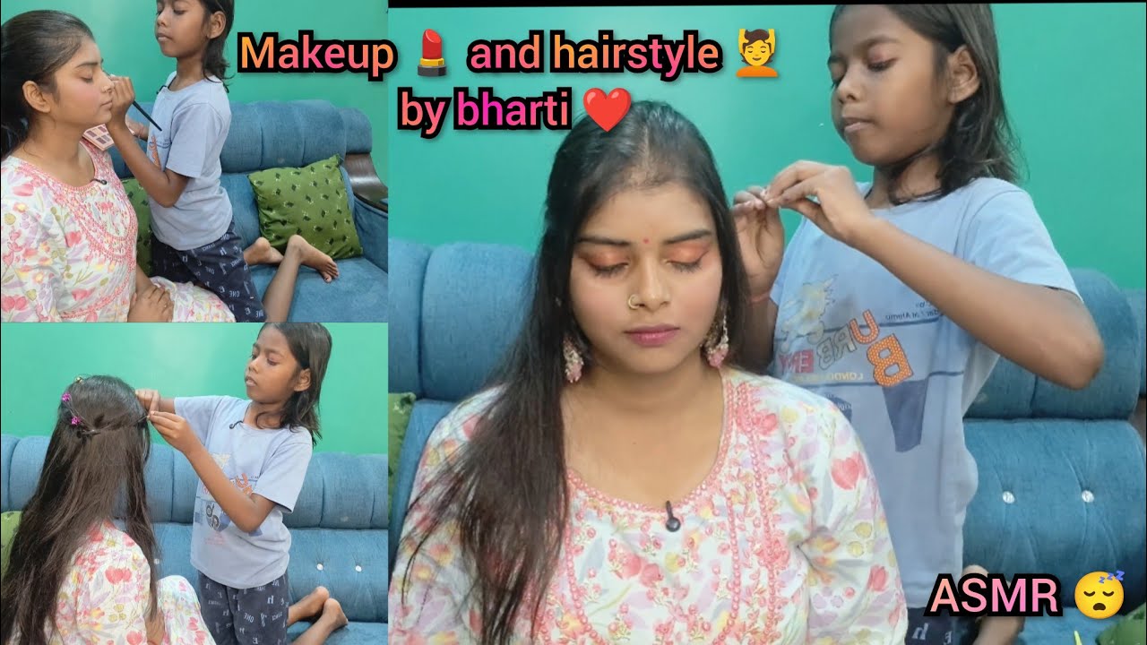 ASMR 😴|| Bharti Gives Me the Prettiest Makeup | Loving Personal Attention ASMR 🥰