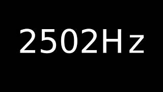 Speaker Sound Test 2502Hz