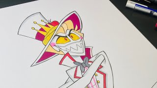 Drawing Hazbin Hotel Characters | LUCIFER MORNINGSTAR | Speed Drawing