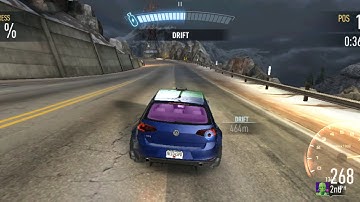 NEED FOR SPEED No Limits Android Gameplay iOS Walkthrough - LAND SLIDE | VOLKSWAGEN Golf GTI