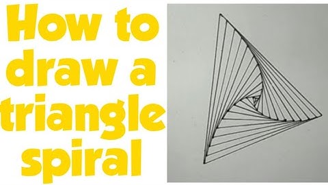 How to draw a triangle spiral//Abstract drawing