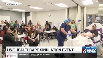 Students get real-world experience during healthcare simulation