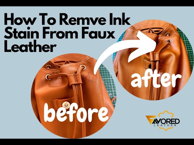 Remove Ink Stains From Faux Leather