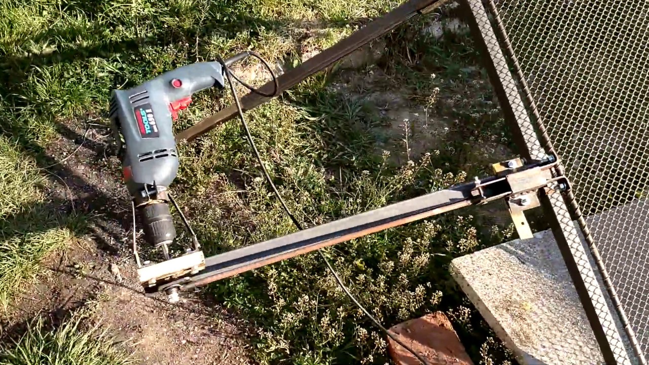 Drill powered soil sifter v2.0 YouTube