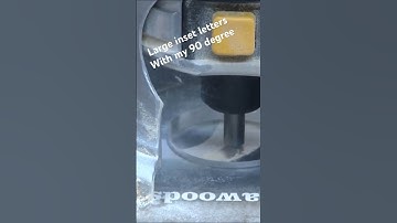 Freehand carving large inset letters in MDF Oak plywood. #woodcarving #freehand #handcarved