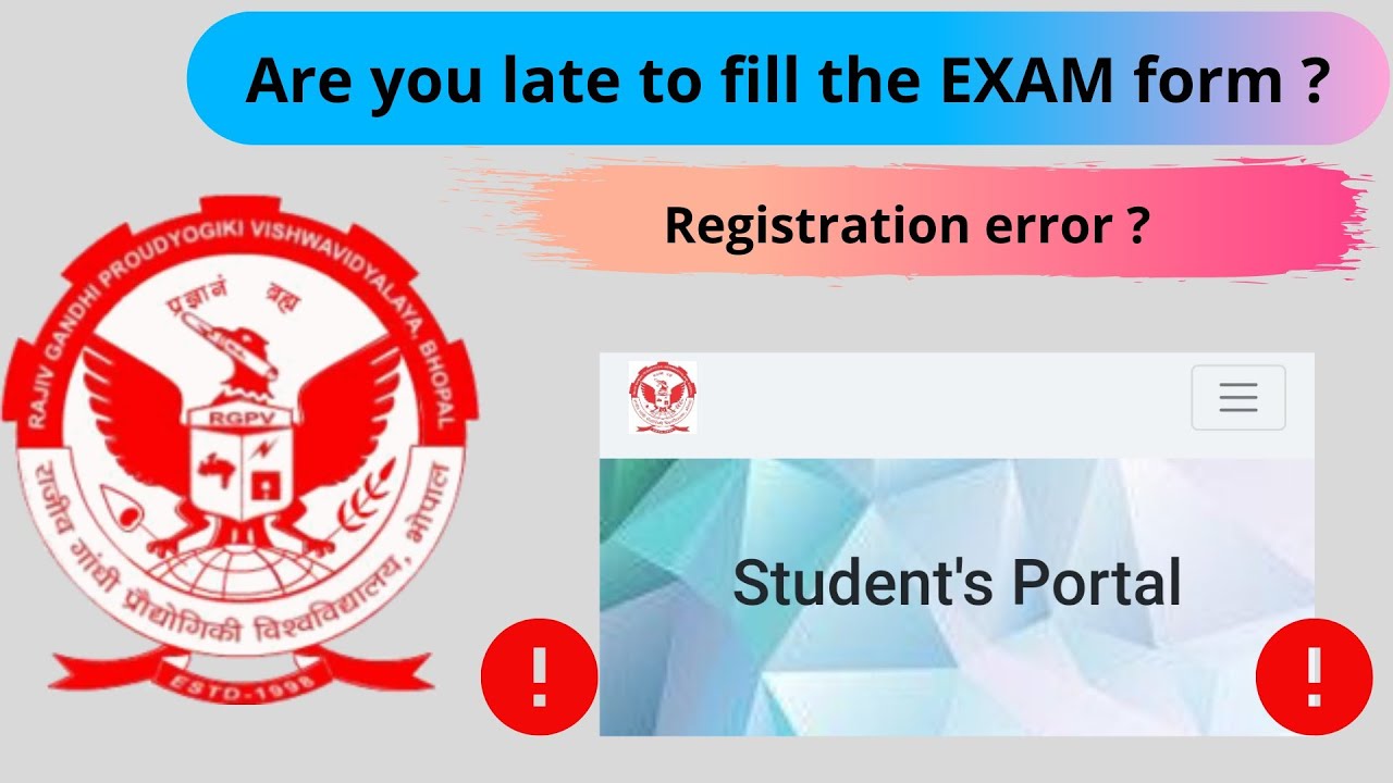 how-to-solve-rgpv-problems-after-late-exam-form-filling-and-exam