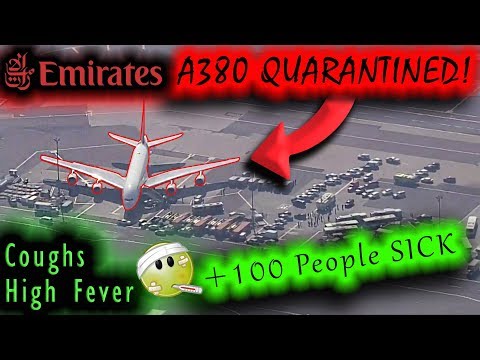 EMIRATES A380 QUARANTINED AT KENNEDY | +100 People Sick