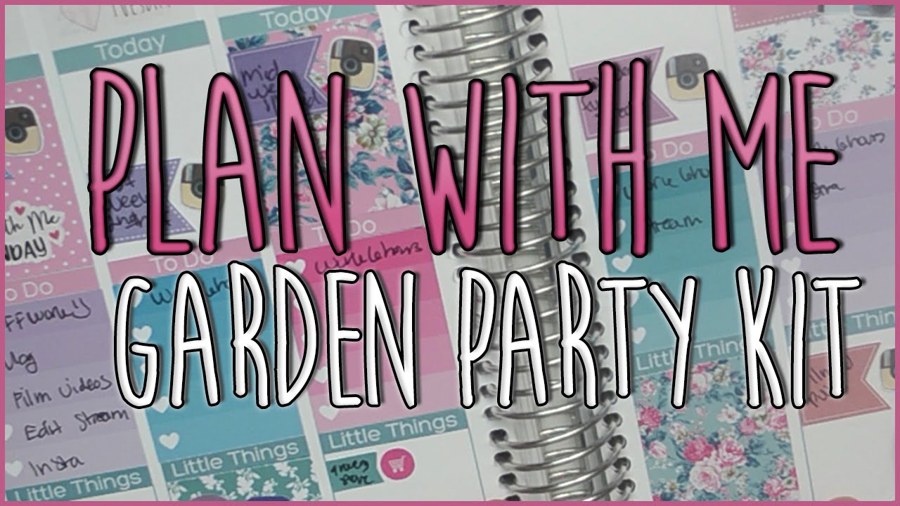 Plan with Me | White Deer Stationary Garden Party Kit (White Space Planning)