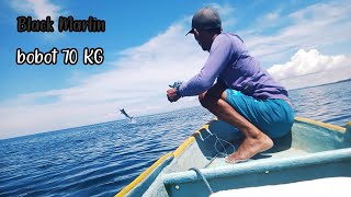 Mengerikan‼️Tali pancing di sambar Ikan  Marlin/ layar  yang bobotnya mencapai 70 KG🔥#mancingmania