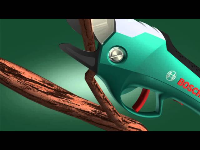Cesoia da giardinaggio a batteria Ciso Bosch - YouTube
