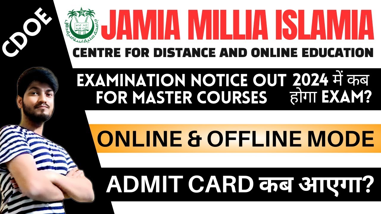 JAMIA DISTANCE EXAM FORM 2023 JMI DISTANCE EXAM FORM FOR MASTER