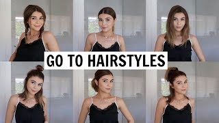 9 Easy \& Heatless Hairstyles for Short Hair! l Olivia Jade