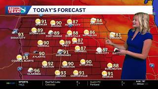 Iowa Weather: Our stretch of 90-degree temperatures begins