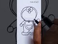 SIMPLE DRAWING | DORAEMON DRAWING | #satisfying #youtubeshorts