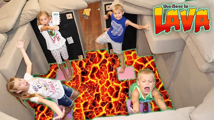 Escape Lava Floor In HUGE Couch Castle FORT - Tannerites Kids Build A Couch Fort! - DayDayNews
