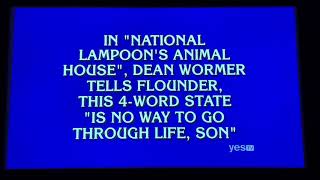 Jeopardy Funny Moment Tim Latham Day 2  dumb Instead Of drunk 42420