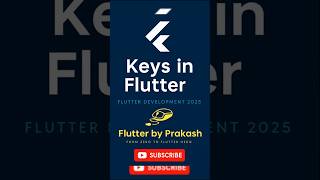 Keys in Flutter Explained | ValueKey, ObjectKey, UniqueKey & GlobalKey #flutter #dart #shorts #keys