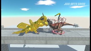 NEW UPDATE   T Rex BOSS VS King Ghidorah   Animal Revolt Battle Simulator #01