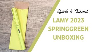 Lamy 2023 springgreen! | Quick & Casual Yoseka Unboxing