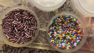 a 20min asmr video of me organizing some beads i thrifted bc i was bored