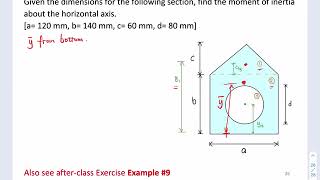 Chapter 5 Bending of Beams - Lecture 12 - Section Properties - Example #3