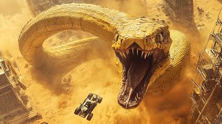 【2025 Newest Movies】100-meter Mutant Sand Pythons Escape Lab and Hunt Humans! 🐍#movie #film #python