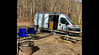 Free Camping at Crystal Campground Norman AR #Promaster #travel