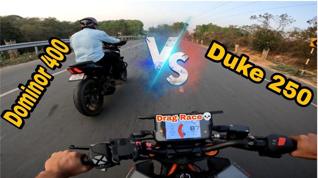 Duke 250 vs Dominar 400 Drag Race 💥⚡ Who Wins? @deepridingvlog