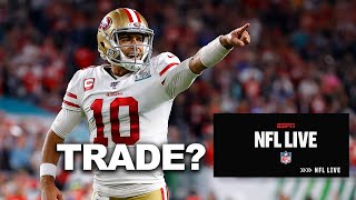 49ers will not be releasing Jimmy Garoppolo any time soon - Adam Schefter | NFL Live