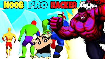 NOOB vs PRO vs HACKER In MONSTER DRAFT With SHINCHAN OGGY And CHOP#noob #pro#hacker #shinchan #chop