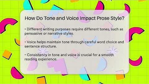How Do Tone and Voice Impact Prose Style? - The Prose Path