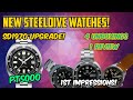 NEW STEELDIVES - 4 UNBOXINGS 1 REVIEW - Classic Captain with PT5000 upgrade | The Watcher