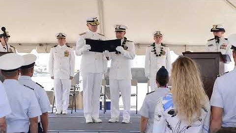 B Roll: Coast Guard Cutter Walnut holds change of command ceremony (2019) 🇺🇸