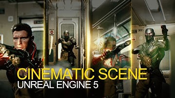 Cinematic Scene | Subway Train Modular | Paragon Twinblast | Unreal Engine 5