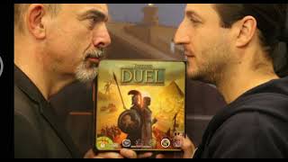 Bruno Cathala Plays 7 Wonders Duel game #1 part 1 of 2