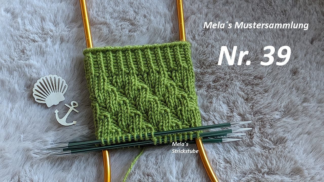 Sockenmuster Nr. 39 - Muster in Runden stricken / Zopfmuster / knitting sock pattern